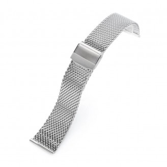 Stainless Steel Mesh Band Silver